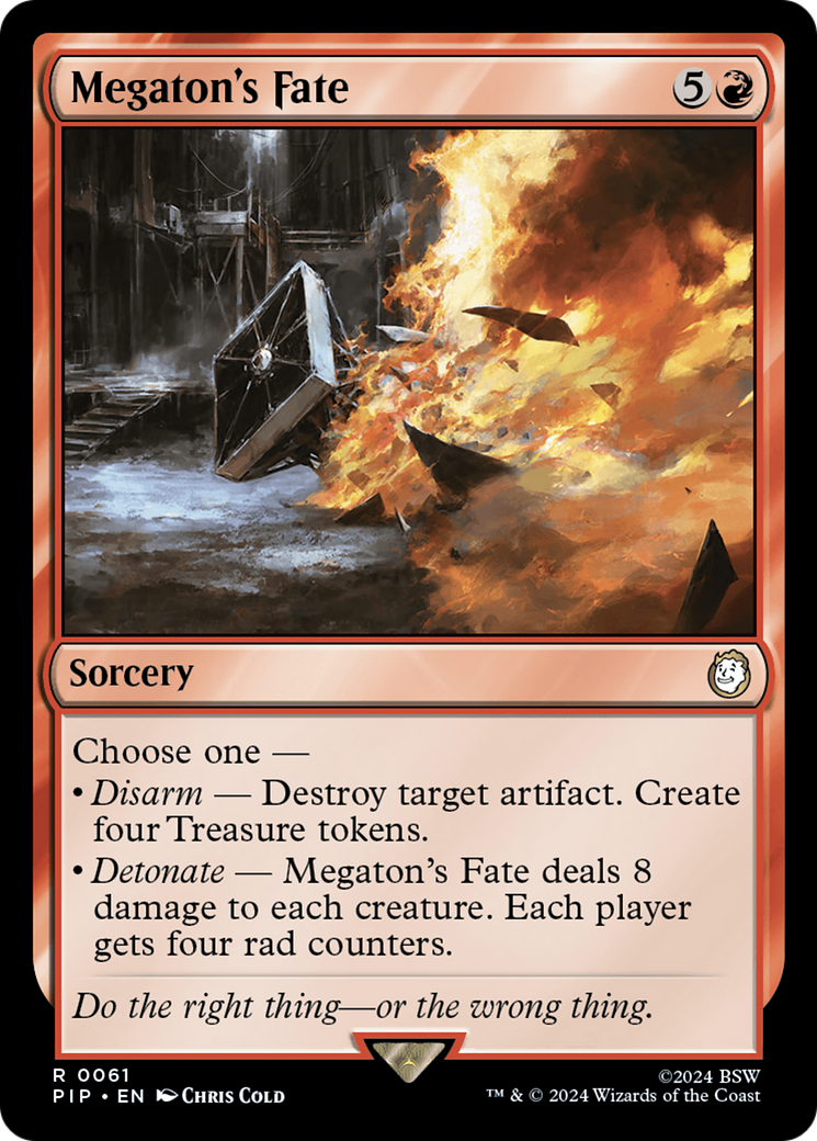 Megaton's Fate [Fallout] MTG Single Magic: The Gathering