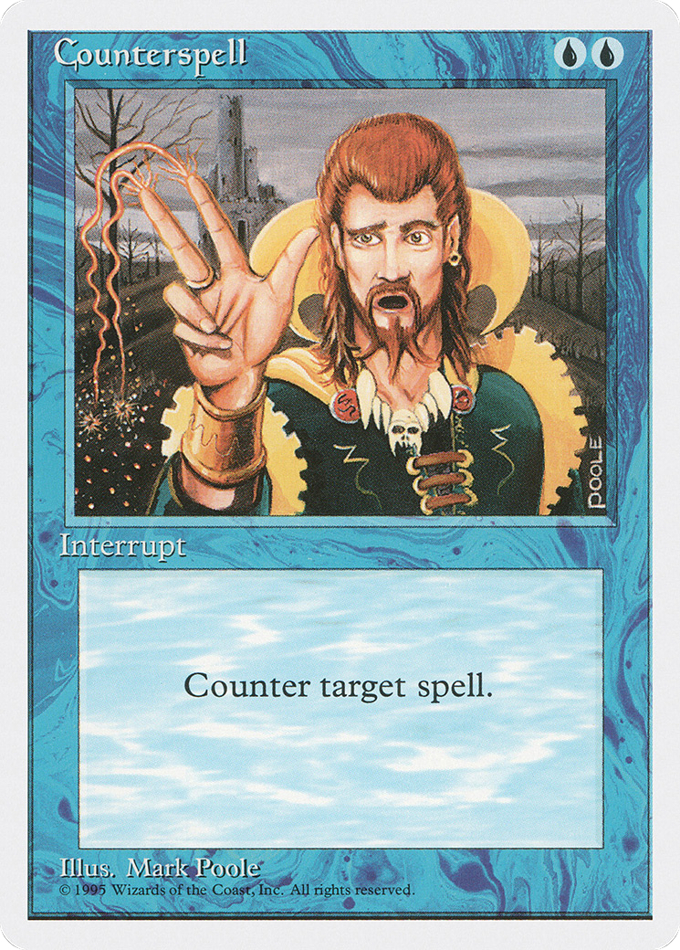 Counterspell (4ED-065) [Fourth Edition] MTG Single Wizards of the Coast