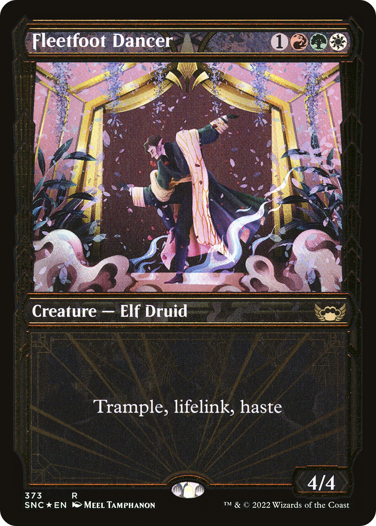 Fleetfoot Dancer (Gilded Foil) (SNC-373) [Streets of New Capenna] (Showcase) Foil MTG Single Wizards of the Coast
