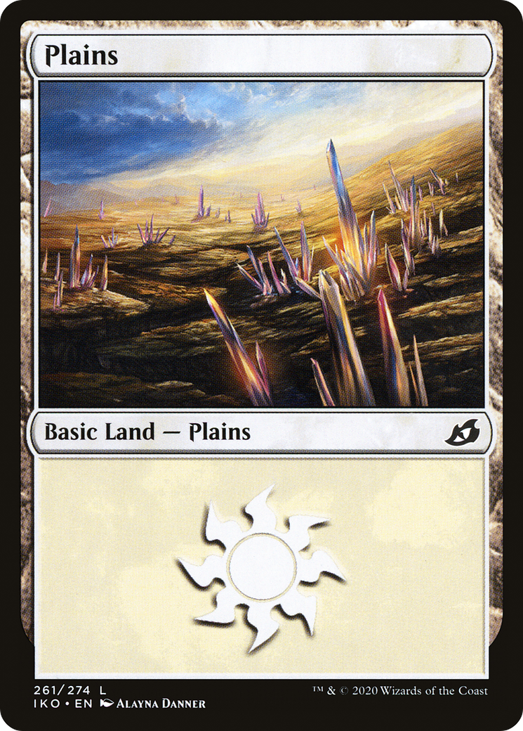 Plains (261) (IKO-261) [Ikoria: Lair of Behemoths] Foil MTG Single Wizards of the Coast