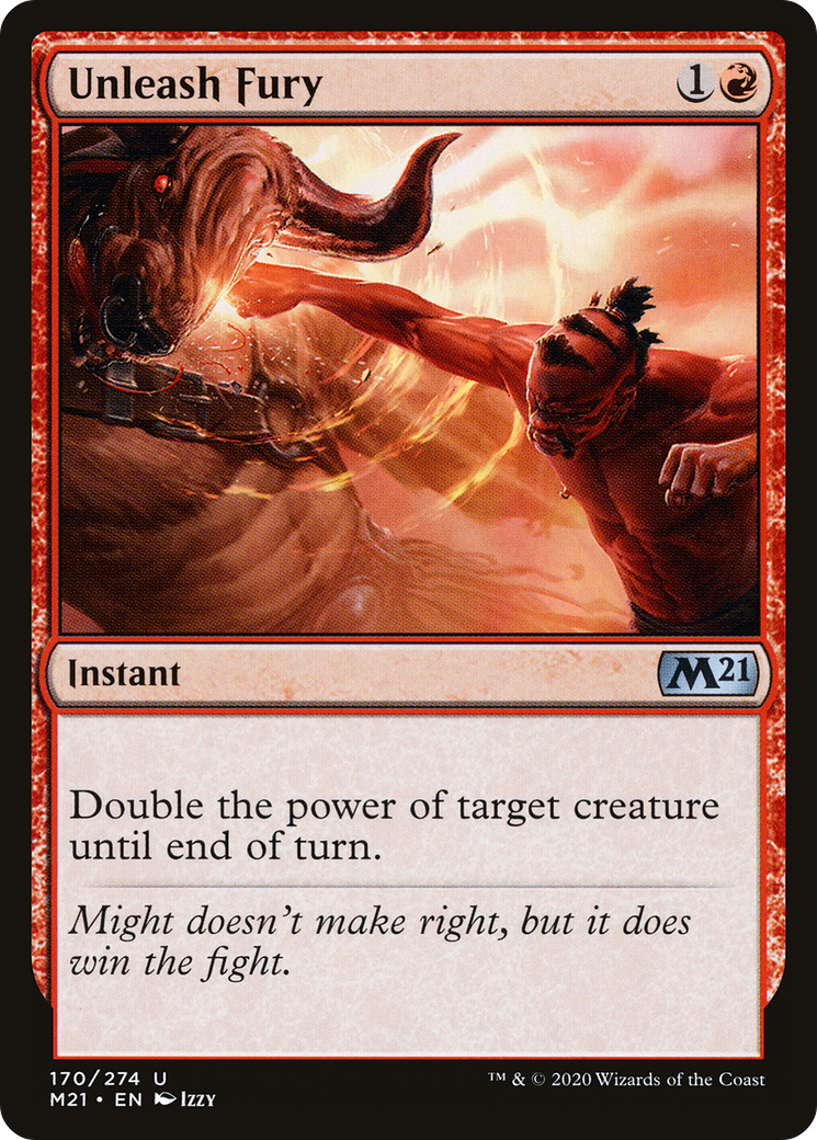 Unleash Fury (M21-170) [Core Set 2021] Foil MTG Single Wizards of the Coast