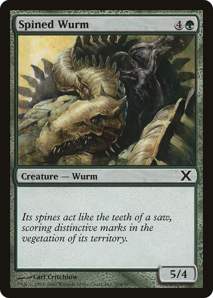 Spined Wurm (10E-298) [Tenth Edition] MTG Single Wizards of the Coast