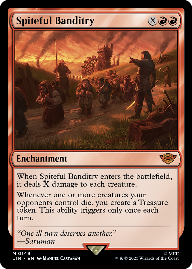 Spiteful Banditry (LTR-149) [The Lord of the Rings: Tales of Middle-earth] MTG Single Wizards of the Coast