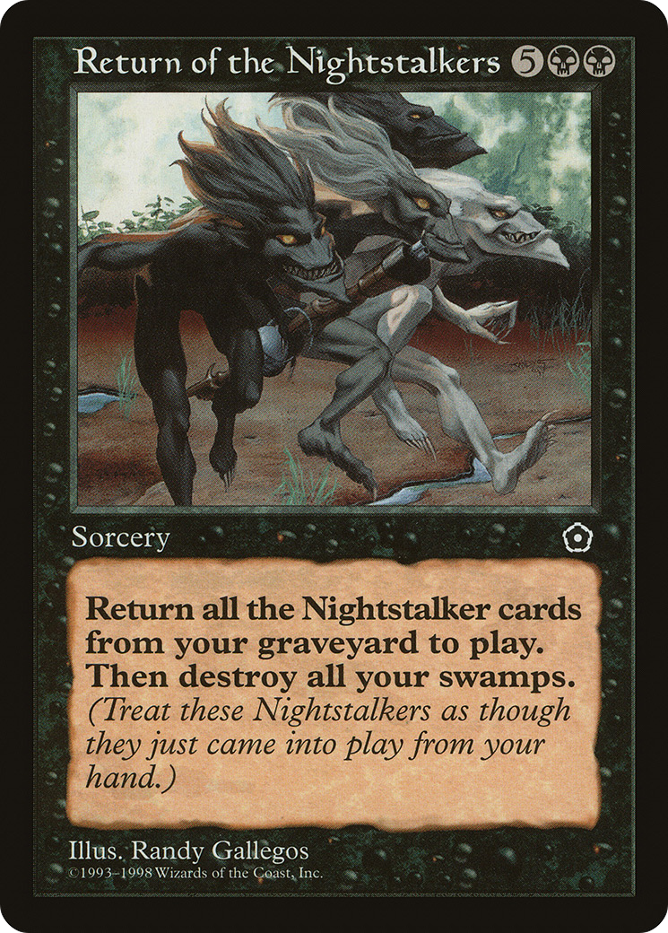 Return of the Nightstalkers (P02-088) [Misc] Portal Second Age MTG Single Wizards of the Coast