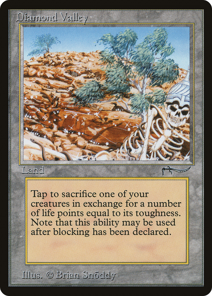 Diamond Valley (ARN-) [Oldschool] Arabian Nights MTG Single Wizards of the Coast