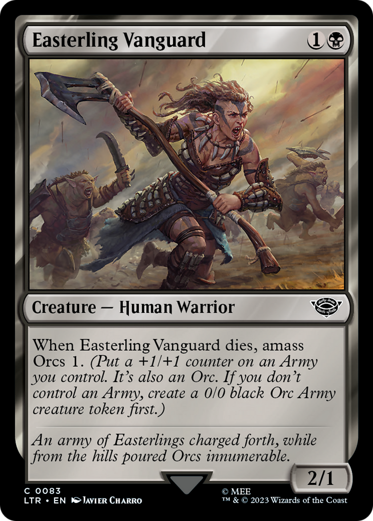 Easterling Vanguard (LTR-083) [The Lord of the Rings: Tales of Middle-earth] MTG Single Wizards of the Coast