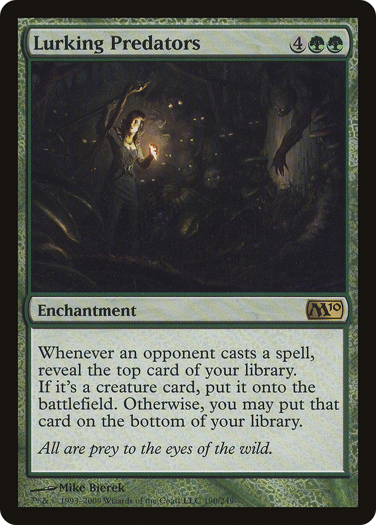 Lurking Predators (M10-190) [Magic 2010] Foil MTG Single Wizards of the Coast