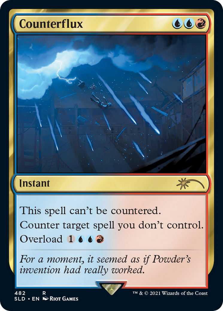 Counterflux (SLD-482) [Secret Lair] Drop Foil MTG Single Wizards of the Coast