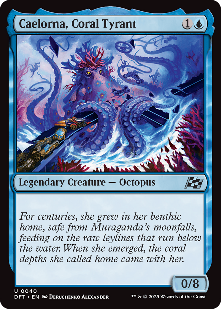 Caelorna, Coral Tyrant (DFT-040) [Aetherdrift] Foil MTG Single Wizards of the Coast
