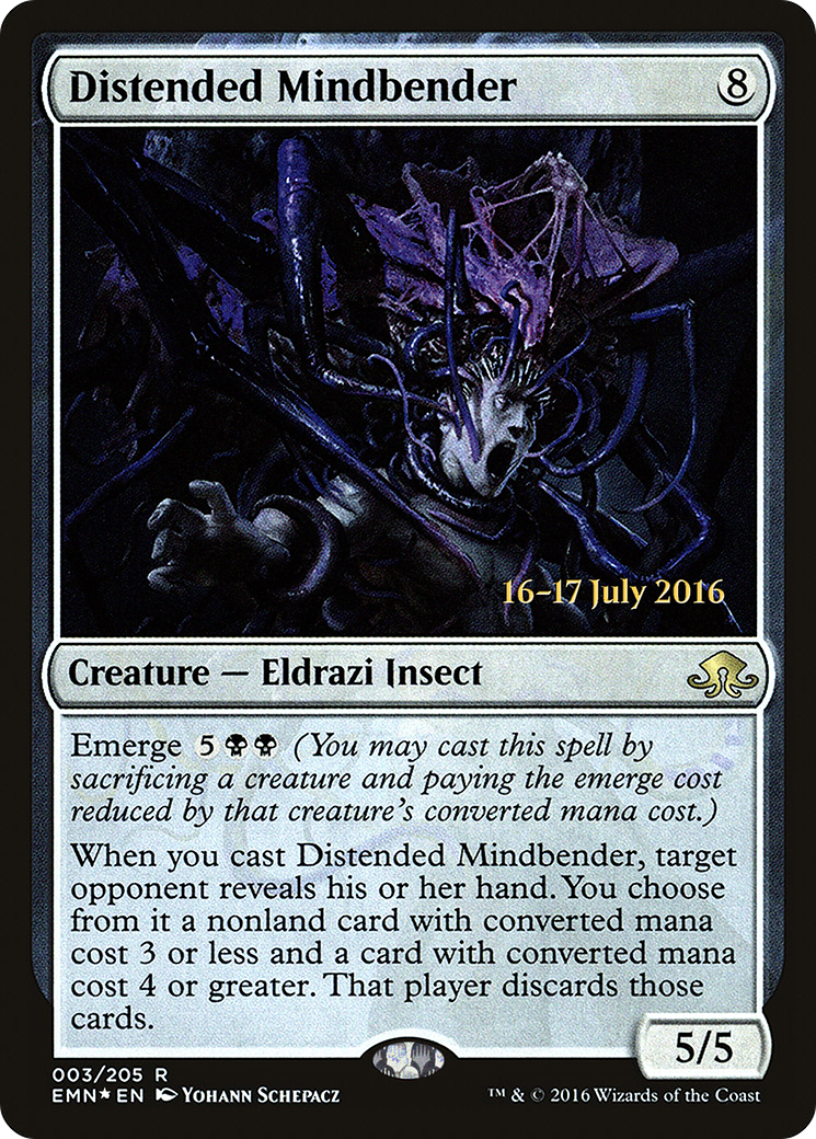 Distended Mindbender (PRE-003) [Eldritch Moon Promos] Foil MTG Single Wizards of the Coast