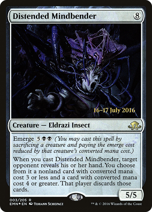 Distended Mindbender (PRE-003) [Eldritch Moon Promos] Foil MTG Single Wizards of the Coast