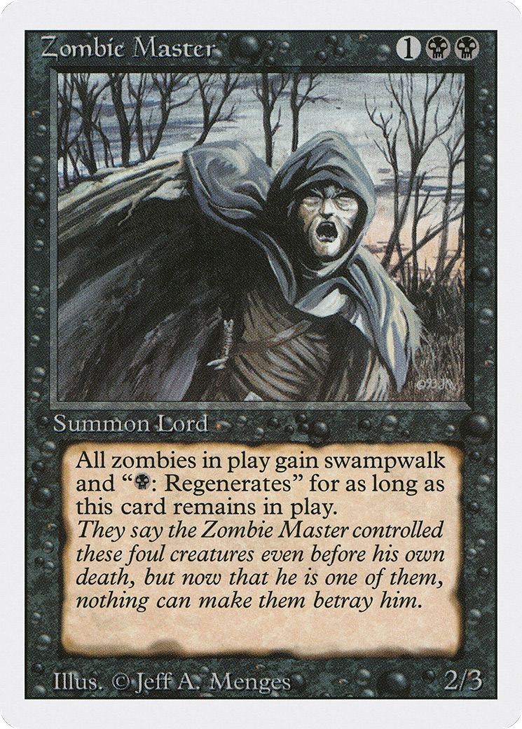 Zombie Master (3ED-138) [Revised Edition] MTG Single Wizards of the Coast