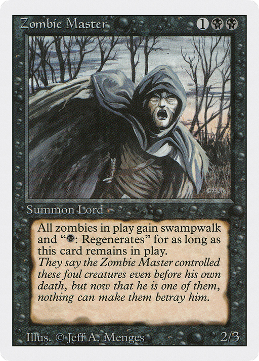 Zombie Master (3ED-138) [Revised Edition] MTG Single Wizards of the Coast