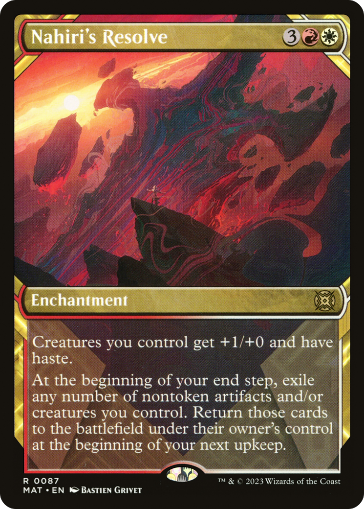 Nahiri's Resolve (MAT-087) [March of the Machine: The Aftermath] (Showcase) MTG Single Wizards of the Coast