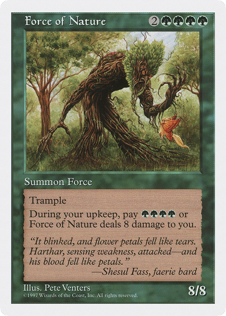 Force of Nature (5ED-) [Fifth Edition] MTG Single Wizards of the Coast