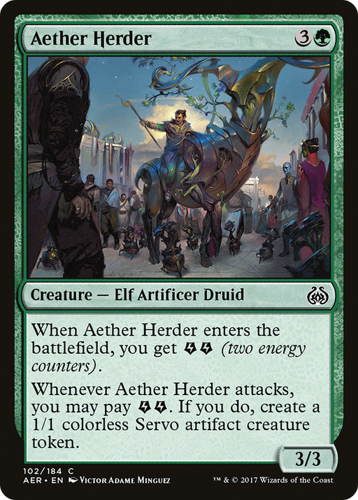 Aether Herder (AER-102) [Aether Revolt] MTG Single Wizards of the Coast