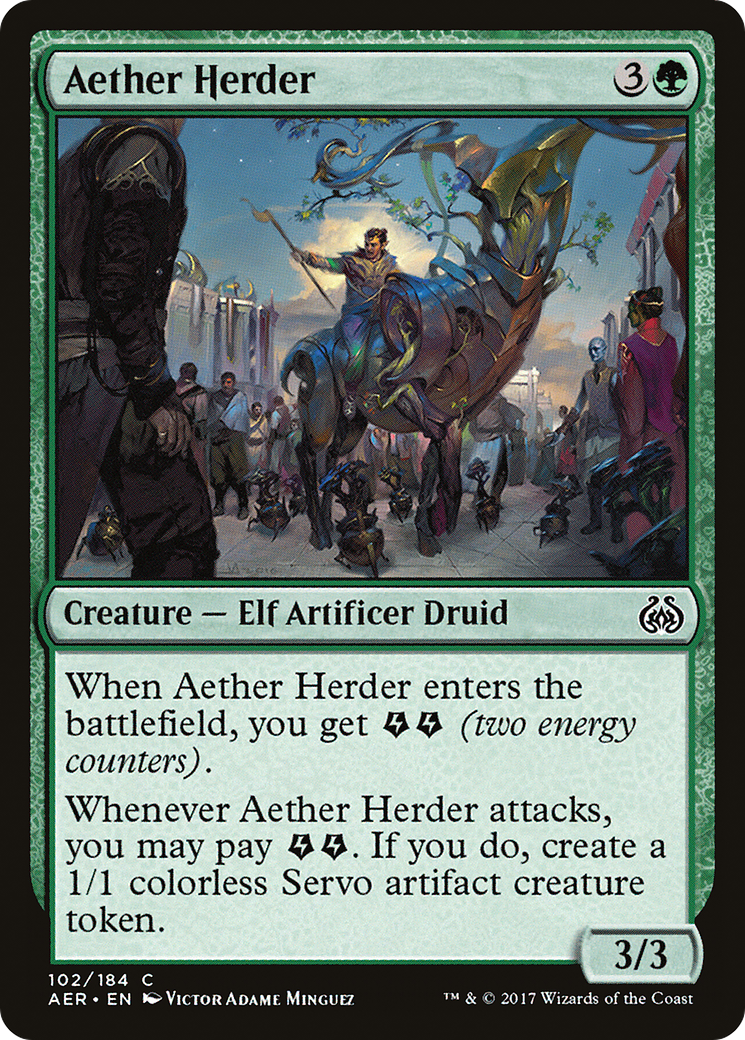Aether Herder (AER-102) [Aether Revolt] Foil MTG Single Wizards of the Coast