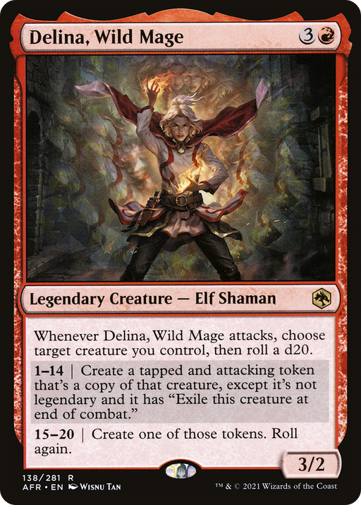 Delina, Wild Mage (AFR-138) [Adventures in the Forgotten Realms] MTG Single Wizards of the Coast