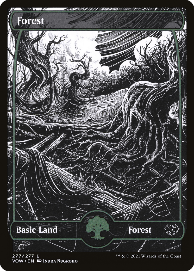 Forest (277) (VOW-277) [Innistrad: Crimson Vow] (Showcase) MTG Single Wizards of the Coast