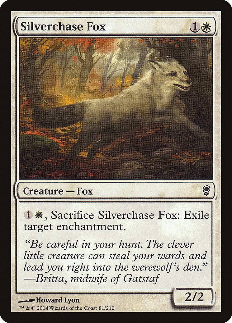 Silverchase Fox (CNS-081) [Conspiracy] Foil MTG Single Wizards of the Coast