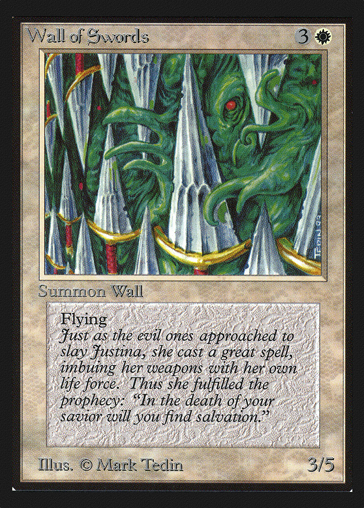 Wall of Swords (IED-043) [Intl. Collectors' Edition] MTG Single Wizards of the Coast