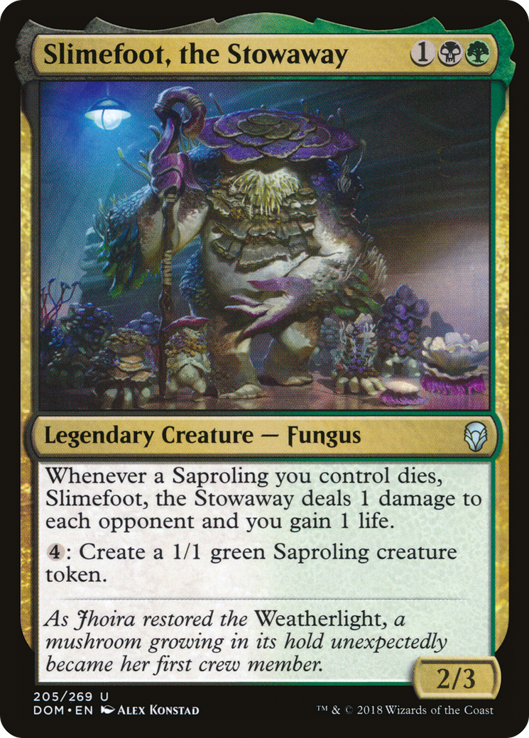 Slimefoot, the Stowaway (DOM-205) [Dominaria] Foil MTG Single Wizards of the Coast