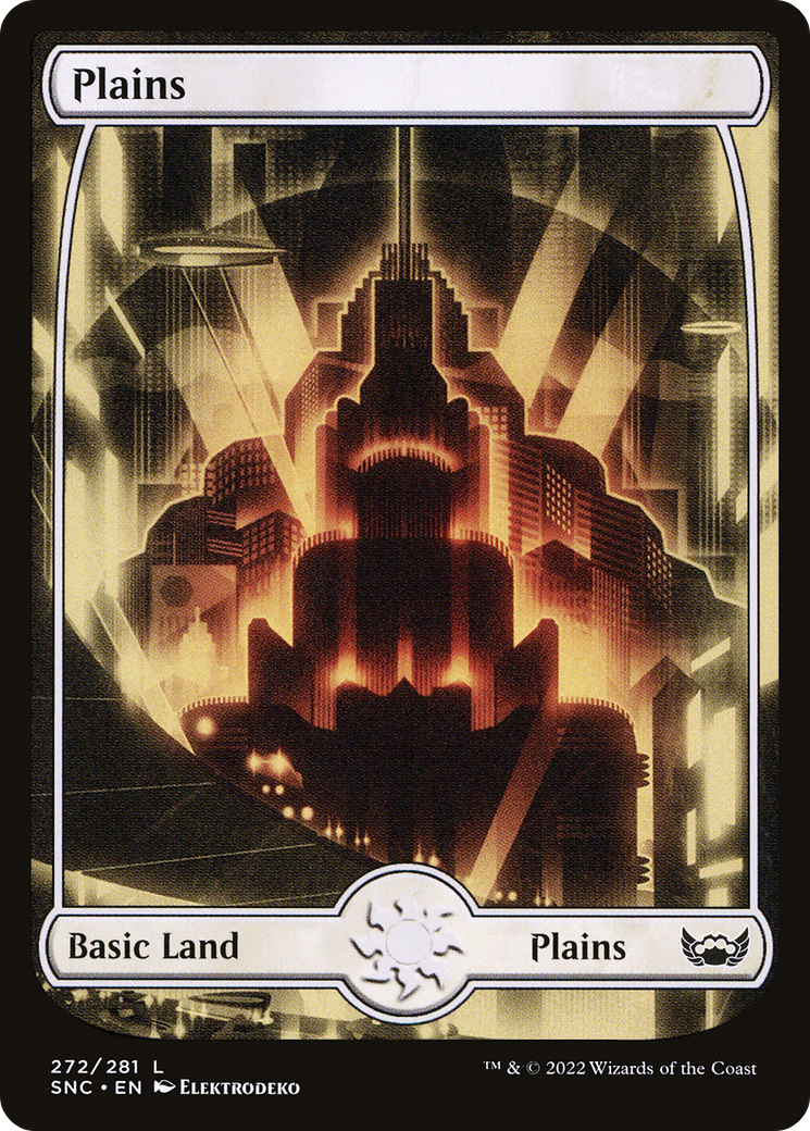 Plains (SNC-272) [Streets of New Capenna] Foil MTG Single Wizards of the Coast