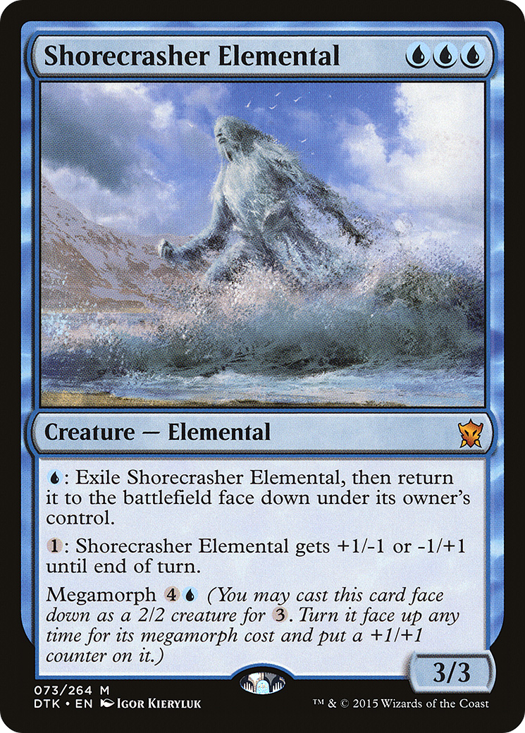 Shorecrasher Elemental (DTK-073) [Dragons of Tarkir] Foil MTG Single Wizards of the Coast