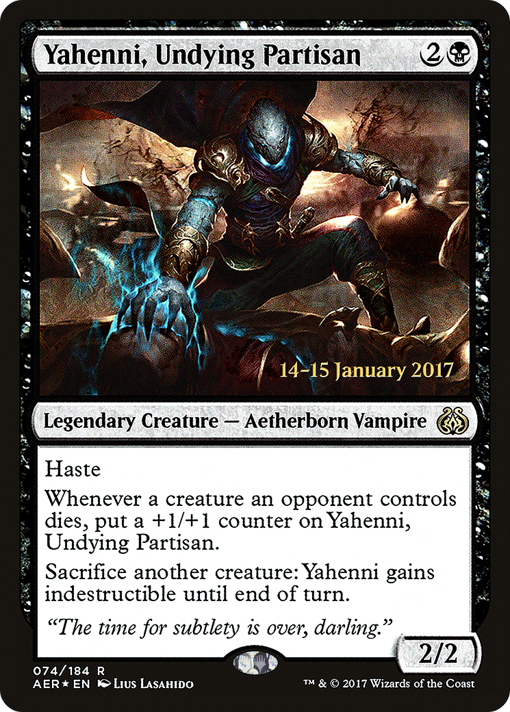 Yahenni, Undying Partisan (PRE-074) [Aether Revolt Promos] Foil MTG Single Wizards of the Coast