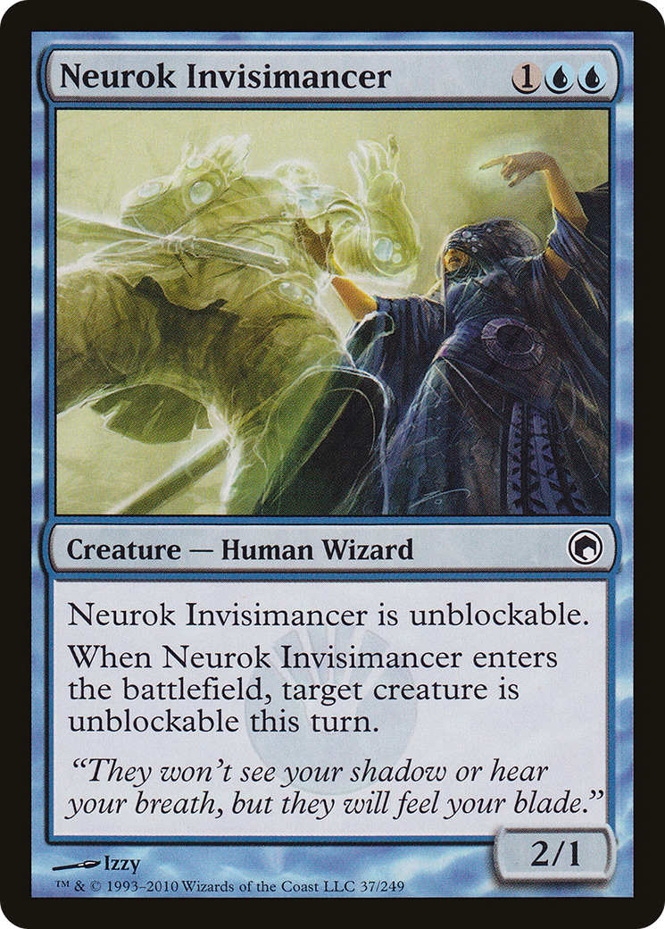Neurok Invisimancer (SOM-037) [Scars of Mirrodin] MTG Single Wizards of the Coast