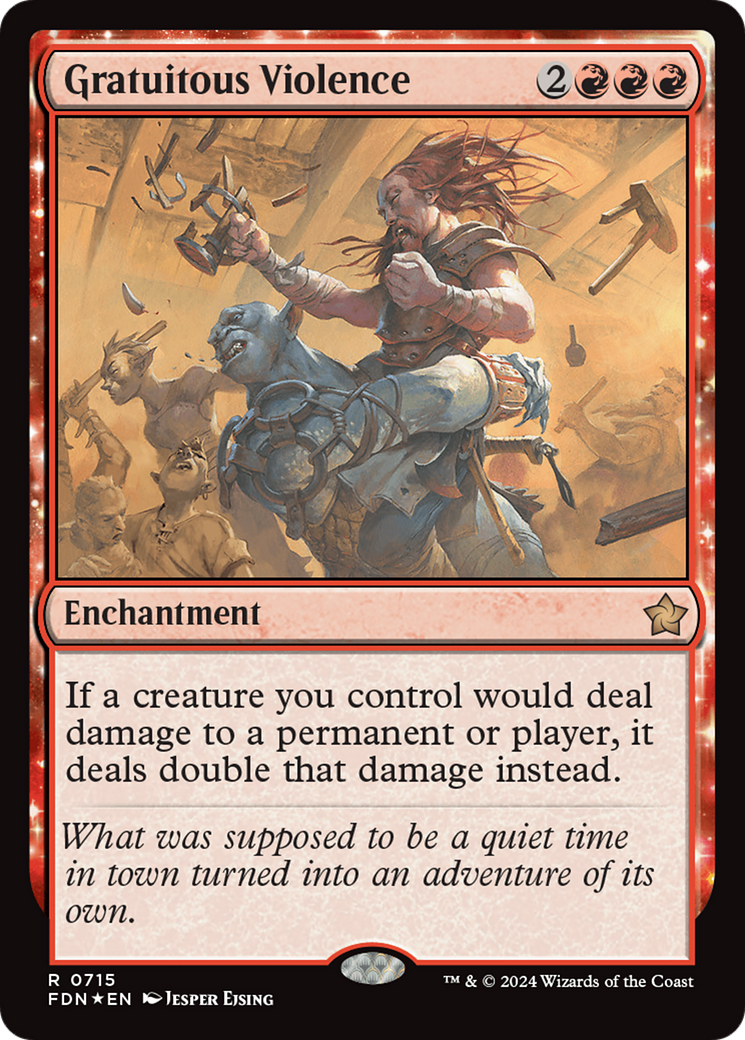 Gratuitous Violence (FDN-715) [Foundations] Foil MTG Single Wizards of the Coast