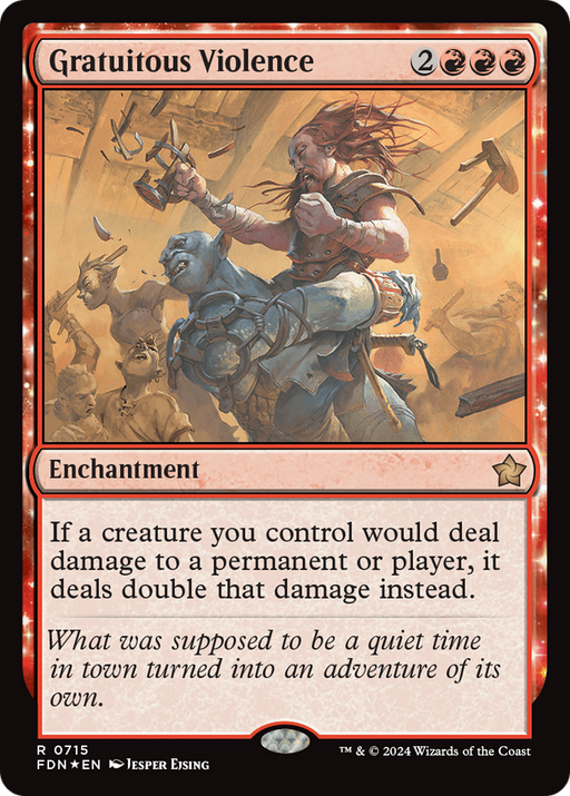 Gratuitous Violence (FDN-715) [Foundations] Foil MTG Single Wizards of the Coast