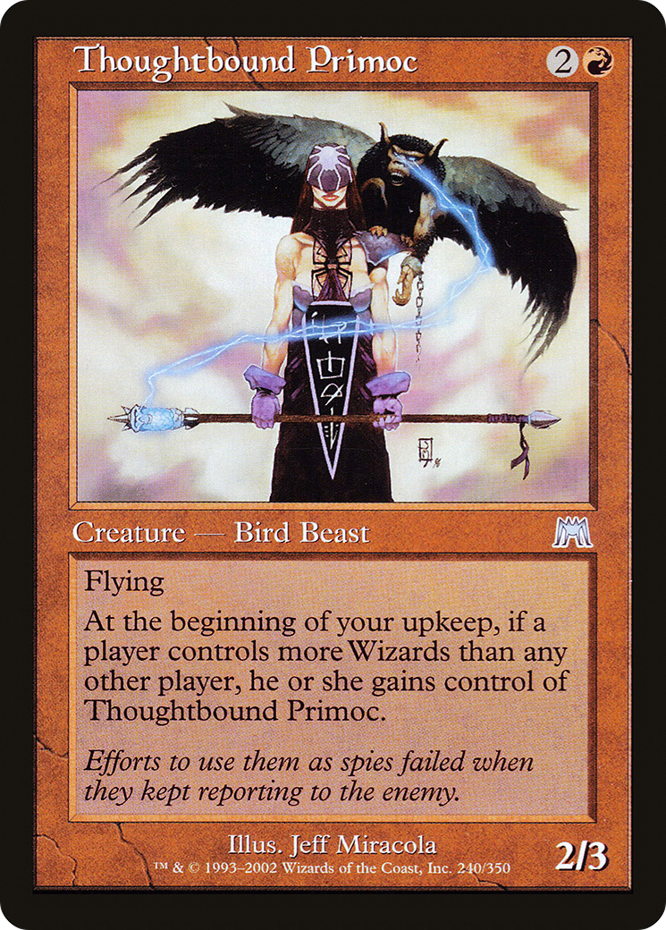 Thoughtbound Primoc (ONS-240) [Onslaught] Foil MTG Single Wizards of the Coast