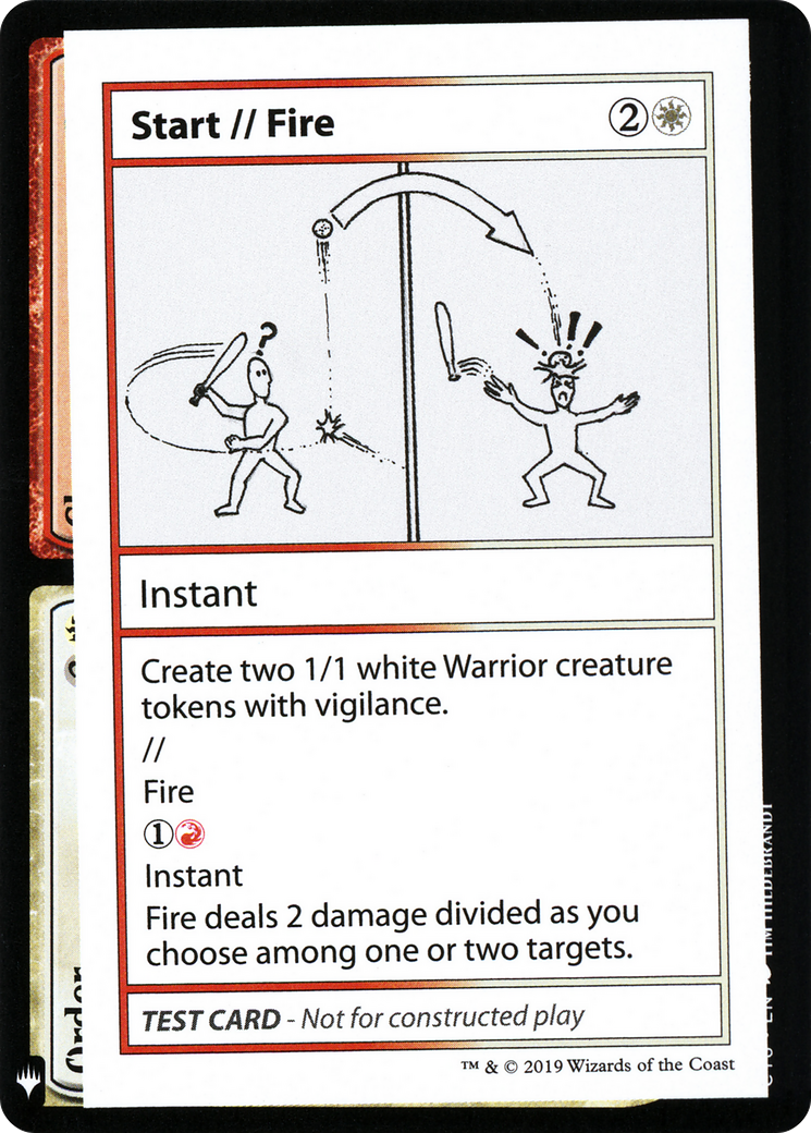 Start // Fire (CMB1-101) [Mystery Booster] Playtest Cards 2019 MTG Single Wizards of the Coast