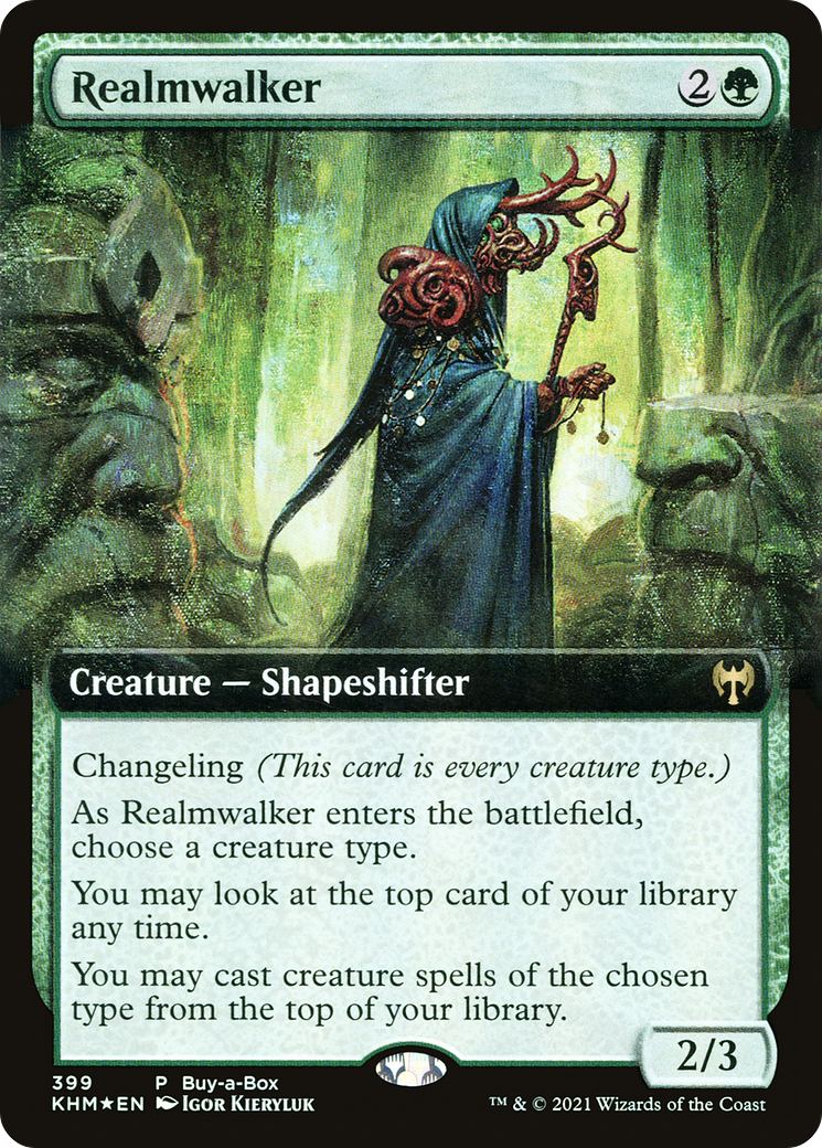 Realmwalker (BABP-399) [Kaldheim] (Extended Art) Foil MTG Single Wizards of the Coast