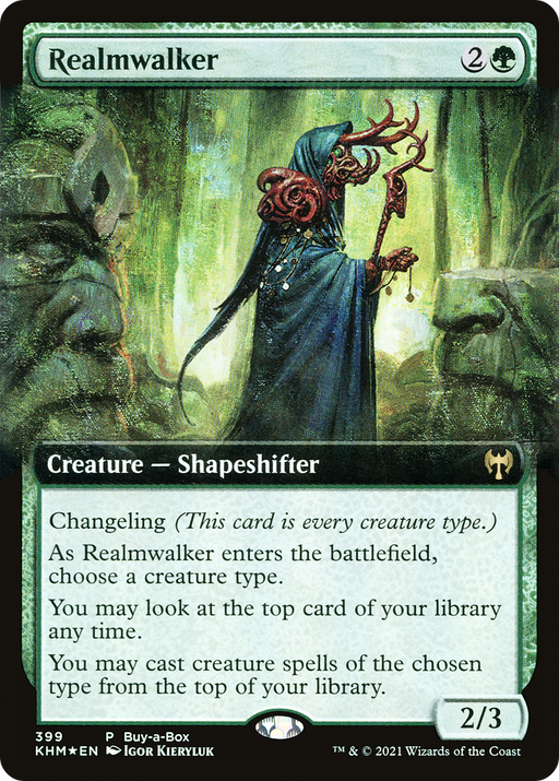 Realmwalker (BABP-399) [Kaldheim] (Extended Art) Foil MTG Single Wizards of the Coast