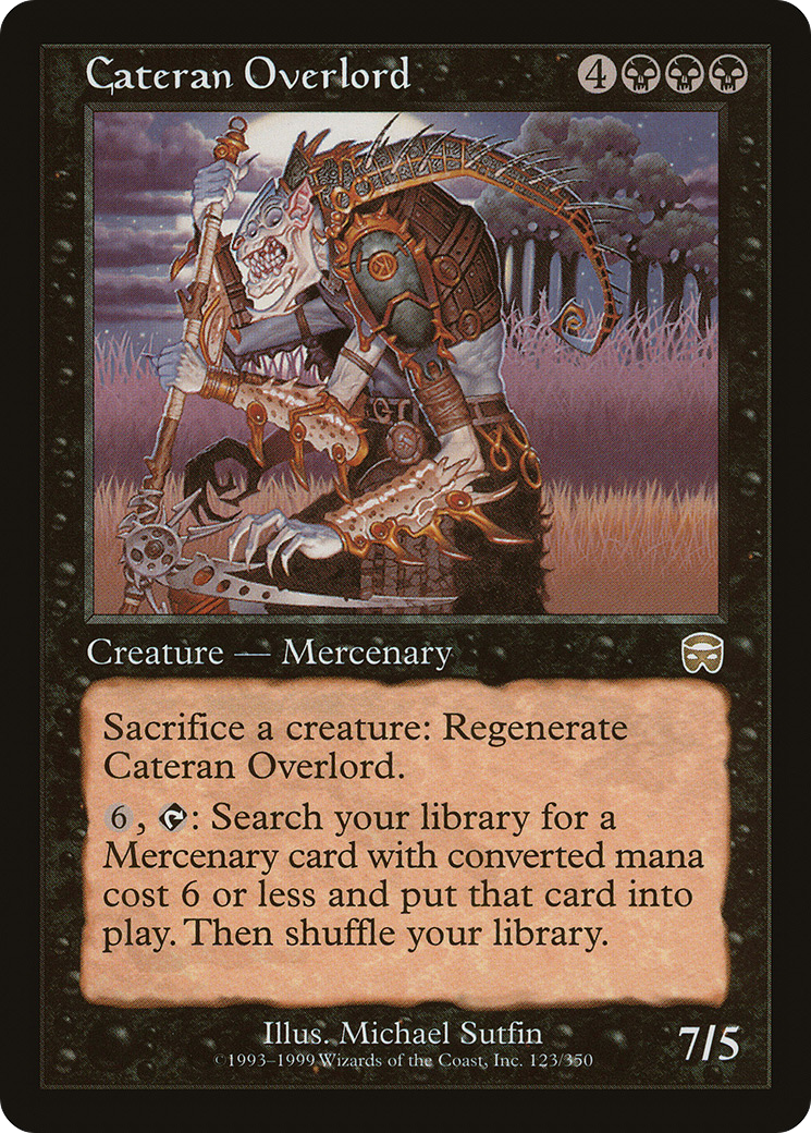 Cateran Overlord (MMQ-123) [Mercadian Masques] MTG Single Wizards of the Coast