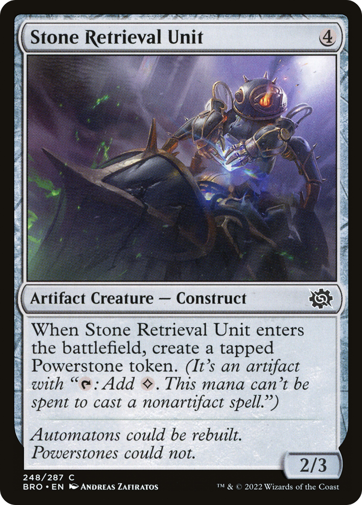 Stone Retrieval Unit (BRO-248) [The Brothers' War] MTG Single Wizards of the Coast
