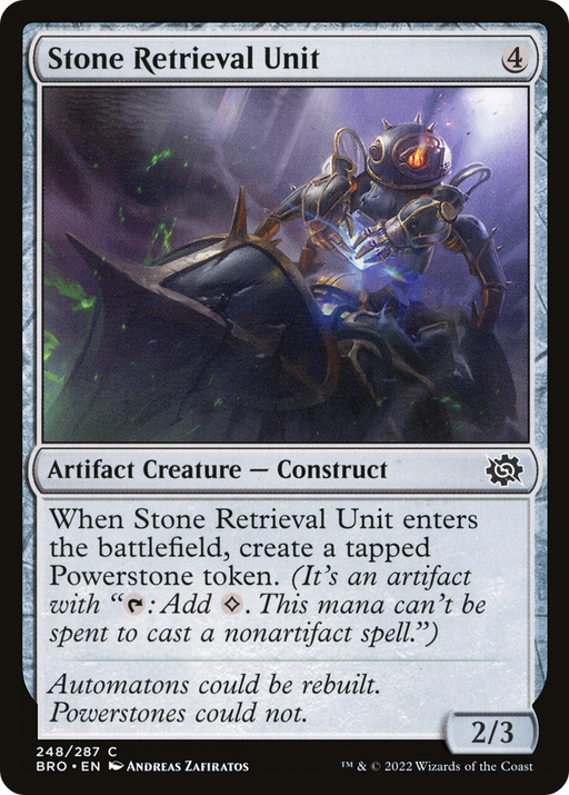 Stone Retrieval Unit (BRO-248) [The Brothers' War] MTG Single Wizards of the Coast