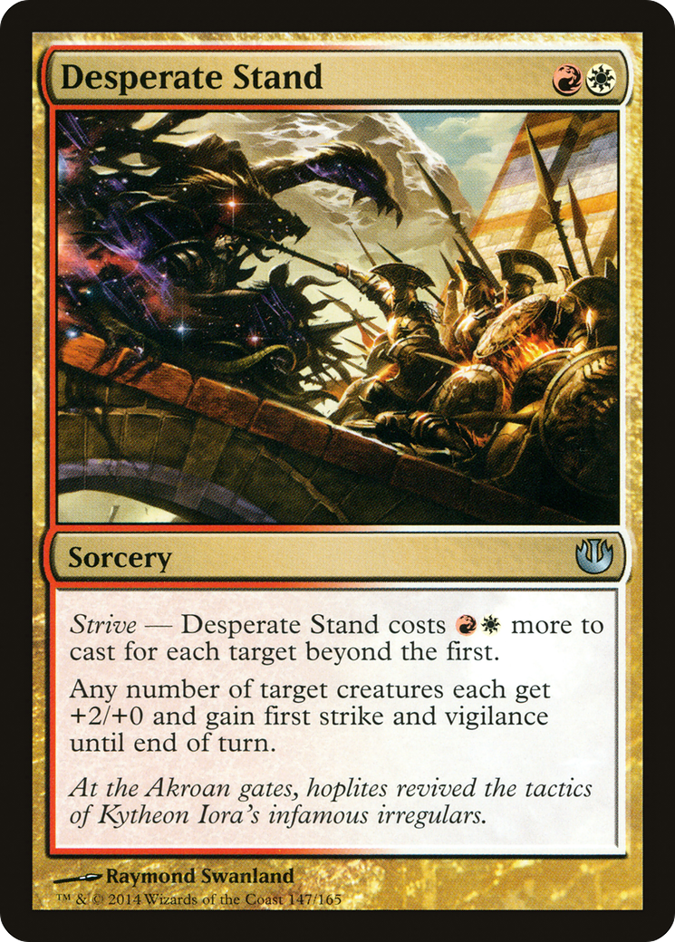 Desperate Stand (JOU-147) [Journey into Nyx] MTG Single Wizards of the Coast
