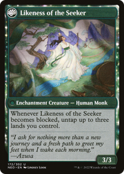 Azusa's Many Journeys // Likeness of the Seeker (NEO-172) [Kamigawa: Neon Dynasty] Foil MTG Single Wizards of the Coast