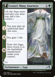 Azusa's Many Journeys // Likeness of the Seeker (NEO-172) [Kamigawa: Neon Dynasty] MTG Single Wizards of the Coast