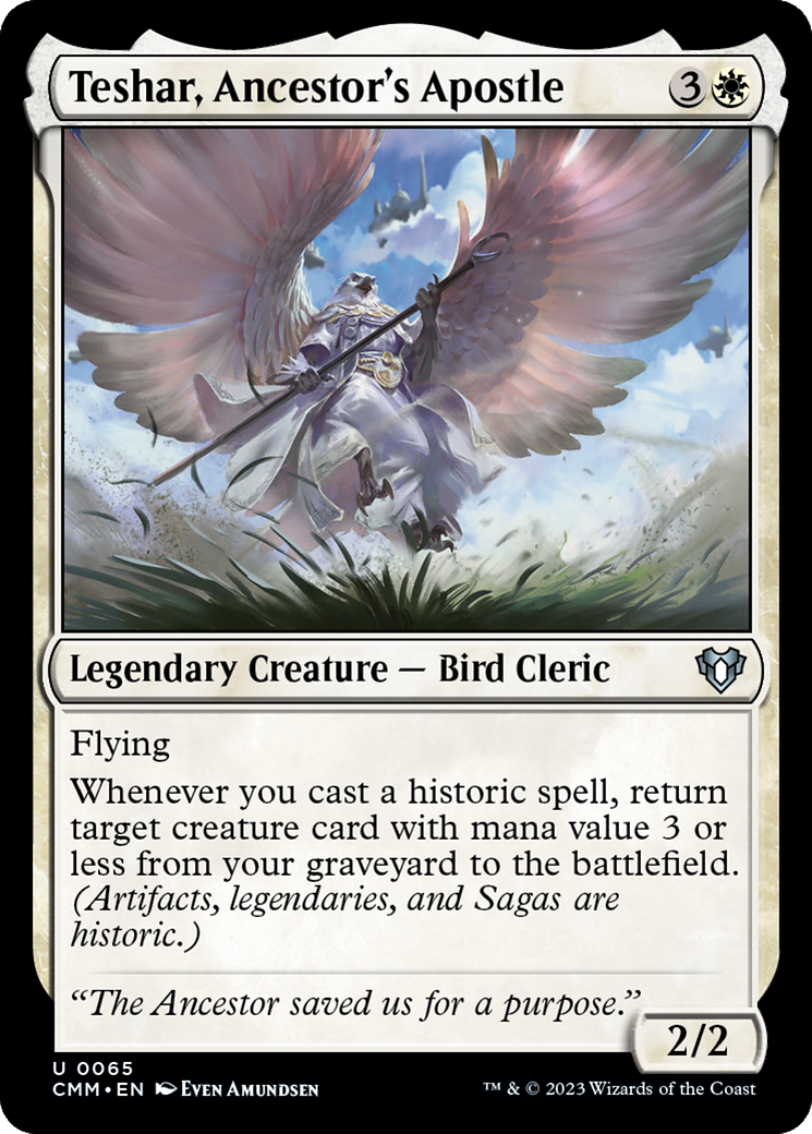 Teshar, Ancestor's Apostle (CMM-065) [Commander Masters] MTG Single Wizards of the Coast