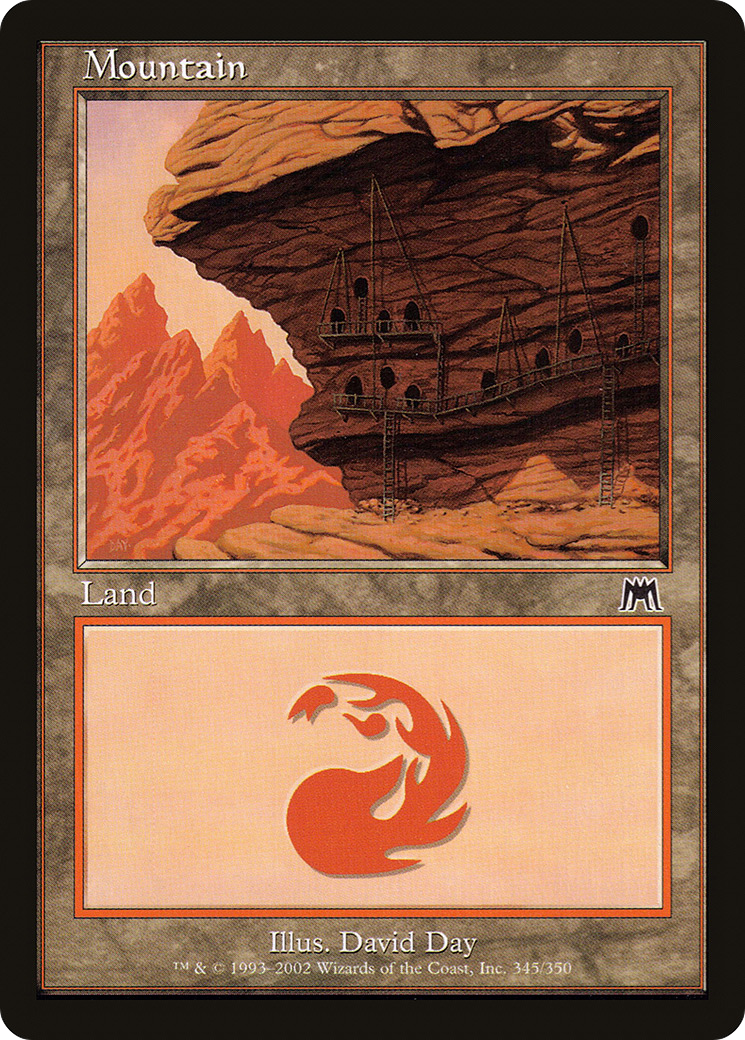 Mountain (345) (ONS-345) [Onslaught] Foil MTG Single Wizards of the Coast