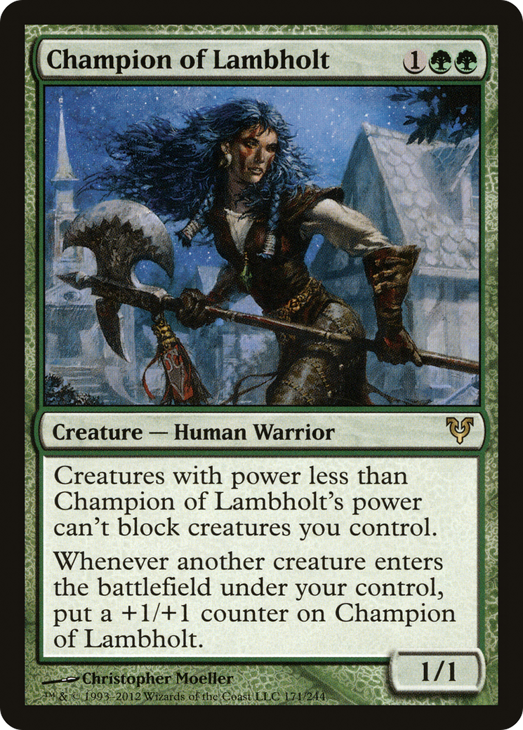 Champion of Lambholt (AVR-171) [Avacyn Restored] MTG Single Wizards of the Coast