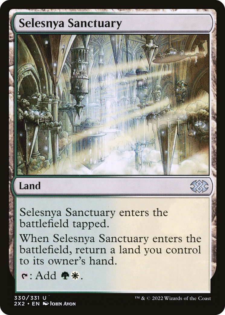 Selesnya Sanctuary (2X2-330) [Double Masters 2022] Foil MTG Single Wizards of the Coast