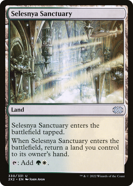 Selesnya Sanctuary (2X2-330) [Double Masters 2022] Foil MTG Single Wizards of the Coast