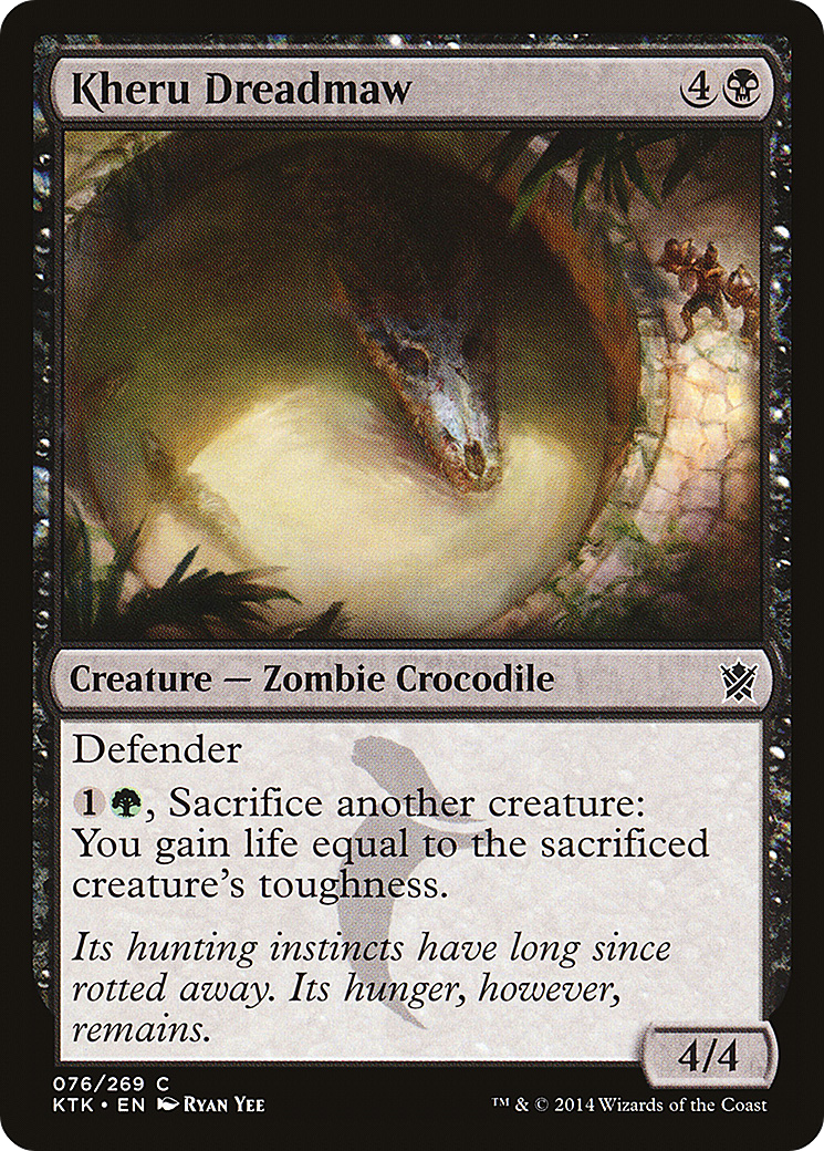 Kheru Dreadmaw (KTK-076) [Khans of Tarkir] Foil MTG Single Wizards of the Coast