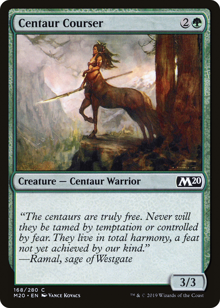 Centaur Courser (M20-168) [Core Set 2020] Foil MTG Single Wizards of the Coast
