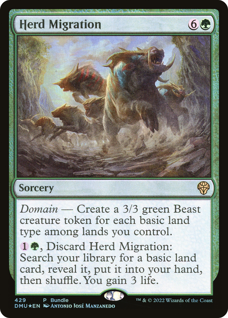 Herd Migration (UMP-429) [Dominaria United] Foil MTG Single Wizards of the Coast